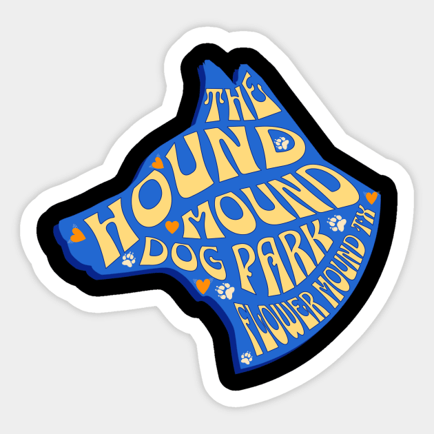 THE HOUND MOUND DOG PARK Sticker by ryanmpete